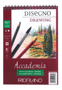Block Fabriano Accademia Drawing 200 G 21 X 29.7 Cms 30 Hojas