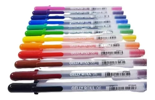 Kit De Plumas De Gel Sakura Gelly Roll Regular Colors 12 Pzs