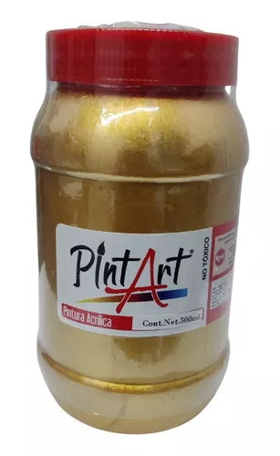 Pintura Acrílica Pintart Metálica 500 Ml Colores A Elegir