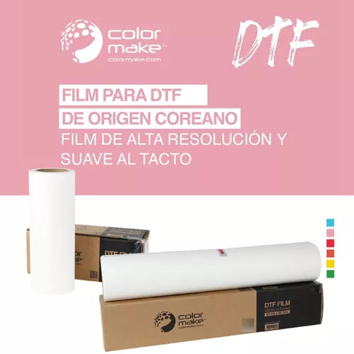 Rollo De Film Para Dtf Color Make 30 Cms X 50 Metros
