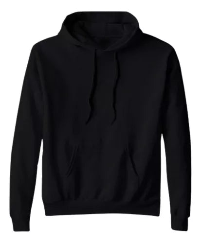 Sudadera Para Sublimar Color Make Negra Con Capucha