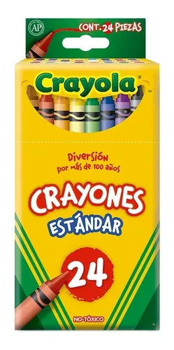 Crayones Crayola Estándar Estuche Con 24 Colores Diferentes - MarchanteMX