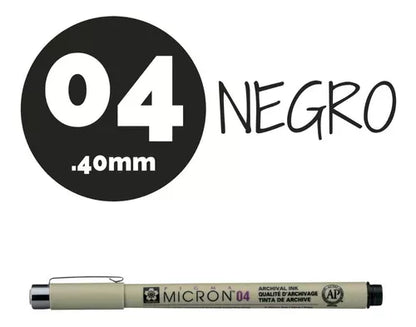 Estilógrafo Pigma Micron Sakura Tamaños Y Colores A Elegir