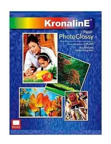 Papel Fotográfico Photoglossy Inkjet Kronaline Ph346 Carta 50 Hojas