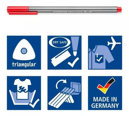 Plumón Marcador Triplus Fineliner 334 Staedtler 20 Piezas