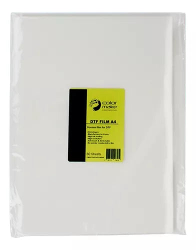 Papel Film Para Dtf Color Make A4 Paquete Con 60 Hojas
