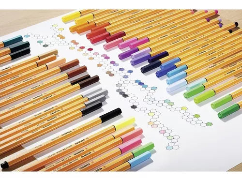 Rotulador Stabilo Point 88 Punta 0.4 Mm Estuche 25 Colores