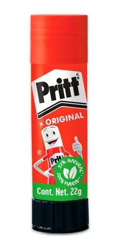 Lápiz Adhesivo Pritt Barra Mediana 22 Gramos Paquete 12 Pzs