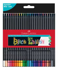 Lápices de Colores Faber Castell Super Soft Black Edition 24 Colores - MarchanteMX