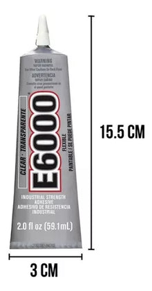 Pegamento Adhesivo E6000 Transparente Para Manualidades 2 Oz