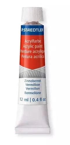 Kit Pinturas Acrílicas Staedtler Caja Con 12 Colores 12 Ml - Staedtler - vista trasera