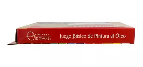 Juego Básico De Pintura Óleo Rodart Pincel 12 Colores 12 Ml