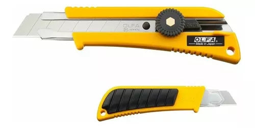 Cortador Cutter Olfa L-2 Con Mango Antideslizante 18 Mm