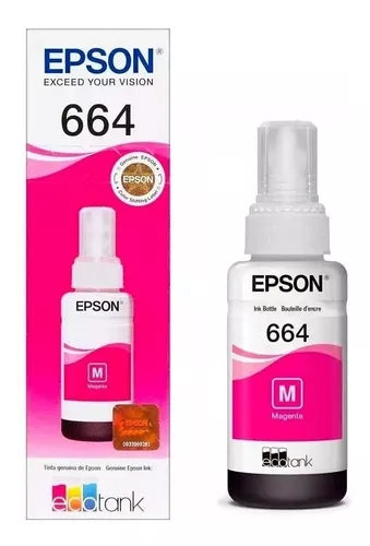 Kit 4 Tintas Epson T664 70 Ml L110 L120 L200 L210 L300 L350