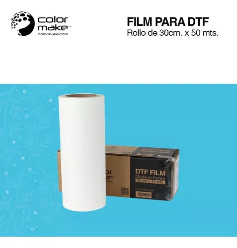 Rollo De Film Para Dtf Color Make 30 Cms X 50 Metros