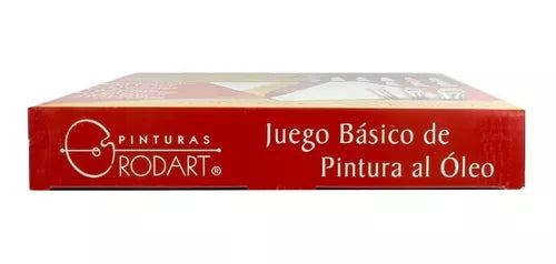 Juego Básico De Pintura Óleo Rodart Pincel 12 Colores 12 Ml