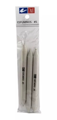 Esfuminos Rodin Atl Para Difuminar Doble Punta #5 Paq. 3 Pzs