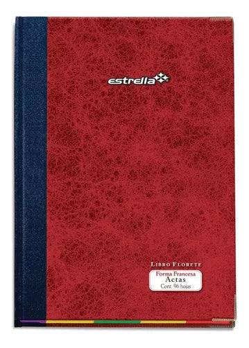 Libro Florete Forma Francesa Estrella Actas 96 Hojas