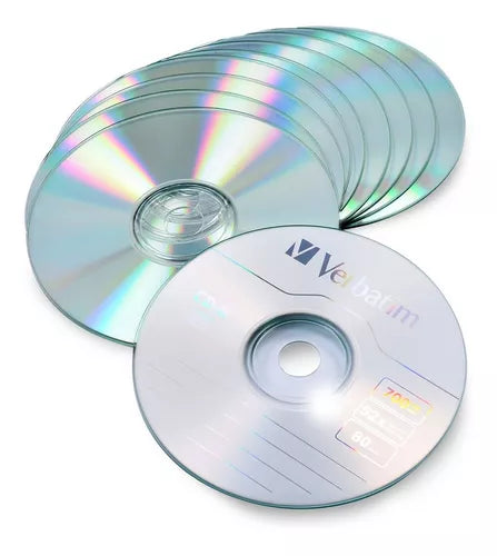 Disco Compacto Cd-r Verbatim 700 Mb 52x 80 Mins 50 Piezas