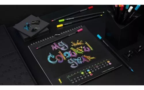 Lápices de Colores Faber Castell Super Soft Black Edition 12 Pz - MarchanteMX