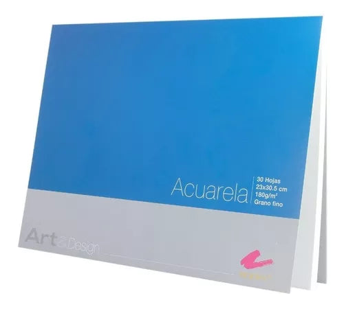 Block Para Acuarela Rodin 23 X 30.5 Cms 300 Gramos 30 Hojas