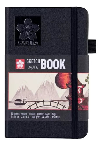 Libreta Sakura Sketch Book Hoja Blanca 9 X 14 Cm 140 G 80 H