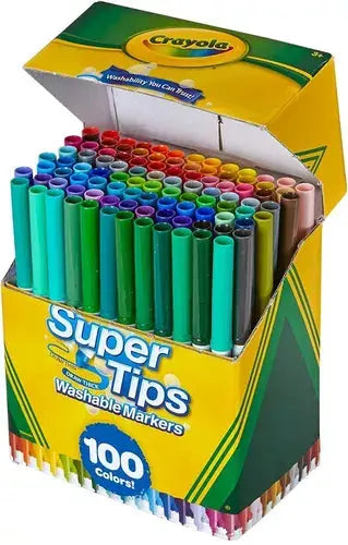 Marcadores Plumones Crayola Super Tips Lavables 100 Colores - Crayola - detalle