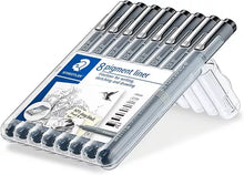 Kit Estilógrafo Staedtler Tinta Negra Puntas Diferentes 8 Pz