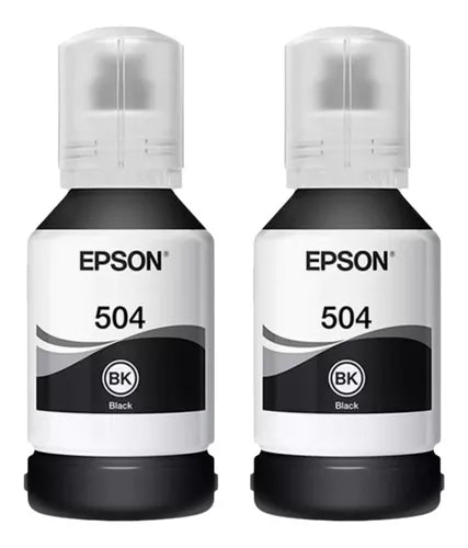 Kit 2 Tintas Epson T504 Ecotank Tinta Continua L4150 L4160