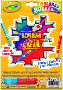 Lápices De Colores Crayola Borrables Fácil Borrado 20 Piezas - MarchanteMX