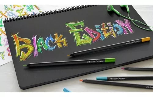 Lápices de Colores Faber Castell Super Soft Black Edition 12 Pz - MarchanteMX