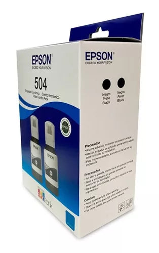 Kit 2 Tintas Epson T504 Ecotank Tinta Continua L4150 L4160