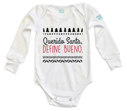 Body Bebé Querido Santa Define Bueno... - MarchanteMX