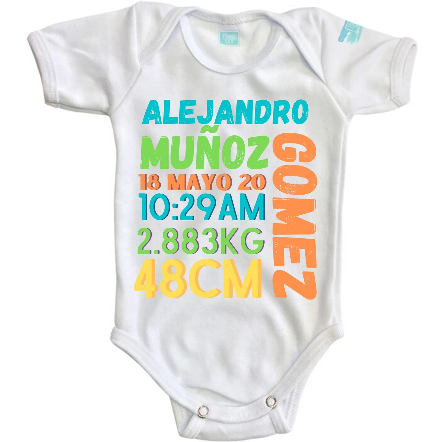 Body Bebé Recién Nacido NIÑO MOD 02 Manga Larga / Rosa / 3m - Coveme