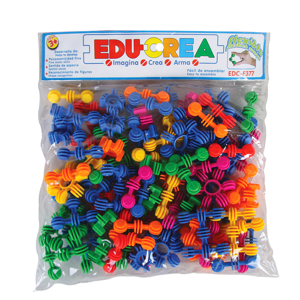 Juego Ensamble Didáctico Figuras Plástico Flexible Diako EstriFormas
