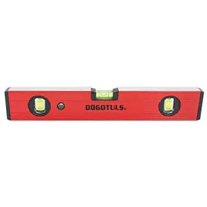 NIVEL DE ALUMINIO ROJO 18" 3 GOTAS DOGOTULS SH4001 - Sanhome