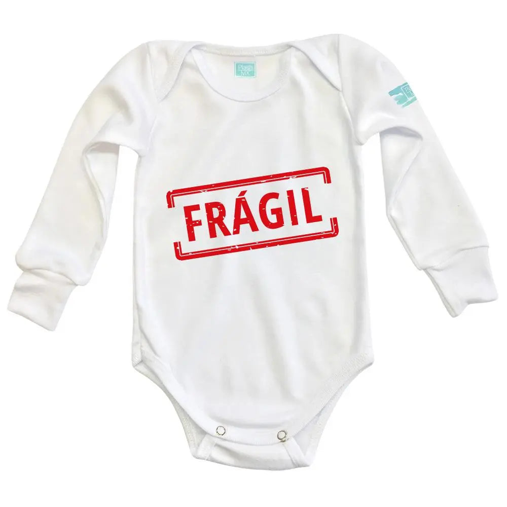 Body Bebé Frágil Manga Larga / Blanco / 24m - Coveme