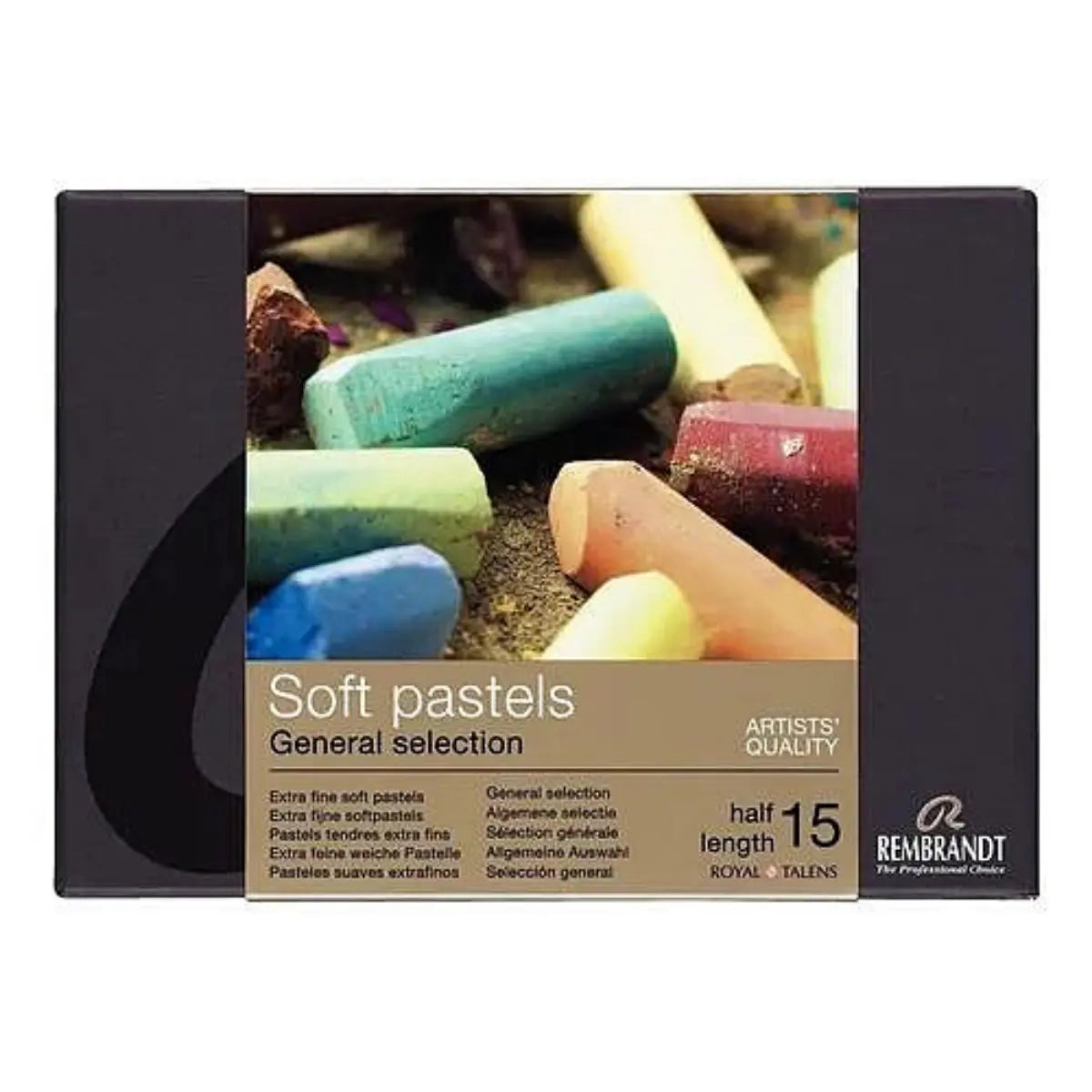 Rembrandt - Set iniciación medios pasteles con 15 colores s- 300C15.5 - Rembrandt - empaque