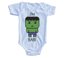 Body Bebe HolkiBaby Pañalero Plash Manga Corta Azul 0m