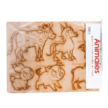 Tablero Didáctico De Madera Con Animales - MarchanteMX