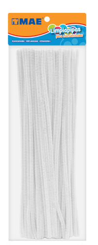 100pzs Limpiapipas Mae Colores Solidos 30cm Manualidades