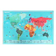 Lámina Educativa Continentes Doble Vista Diako Plastificadas