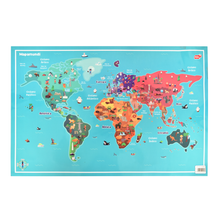 Lámina Educativa Continentes Doble Vista Diako Plastificadas