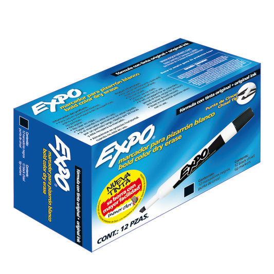 Marcador para pintarrón expo con 12 piezas