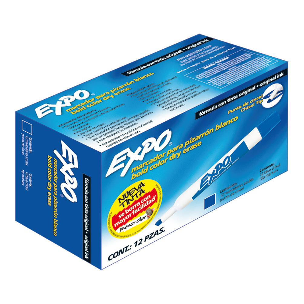 Marcador para pintarrón expo con 12 piezas