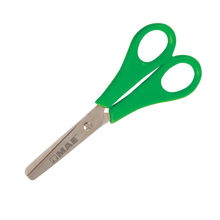 Tijera Escolar Mae 5 Pulgadas Punta Roma Con Regla