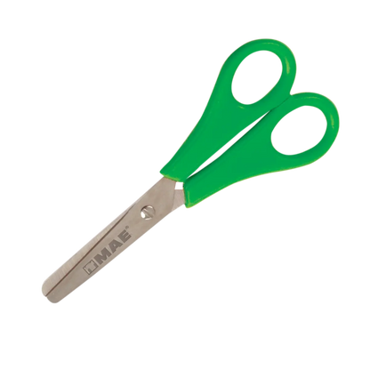 Tijera Escolar Mae 5 Pulgadas Punta Roma Con Regla MAE