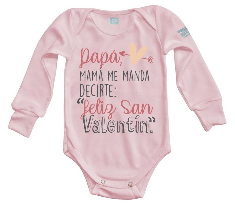 Body Bebé Mamá Me Manda, Feliz San Valentín - MarchanteMX