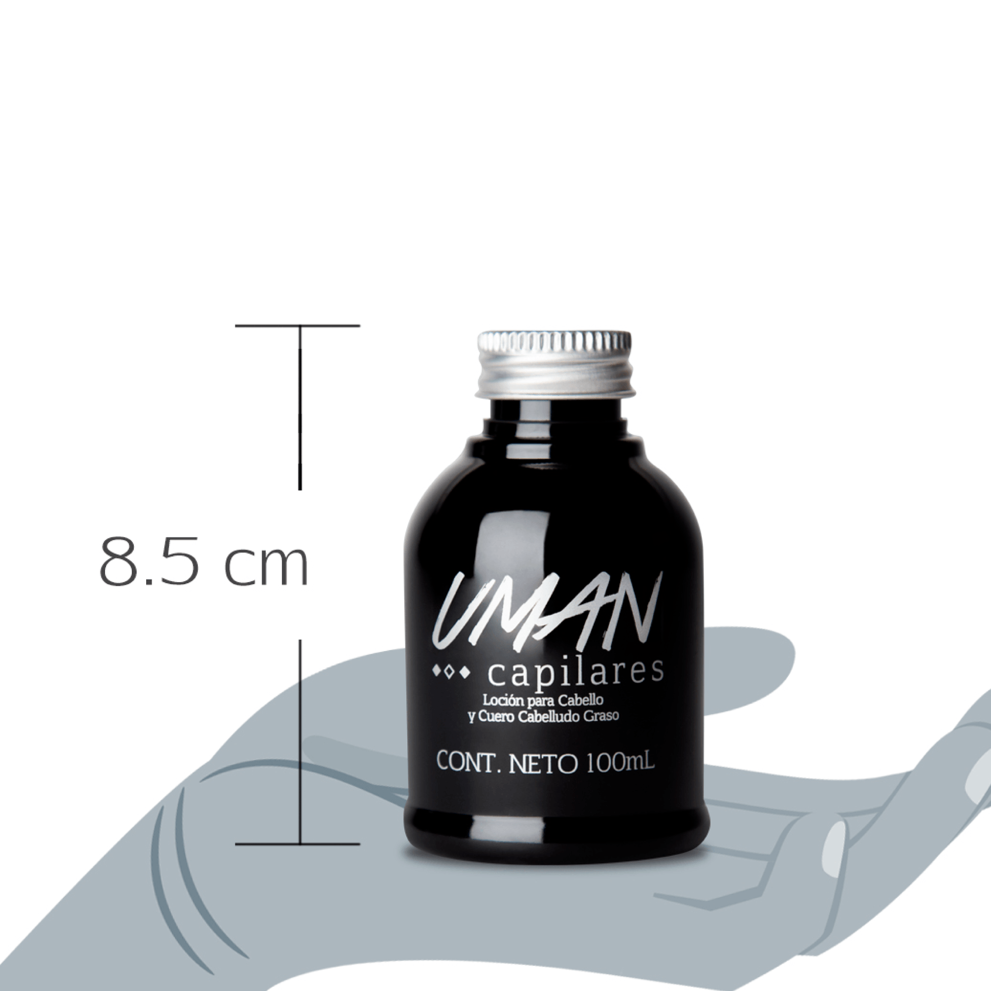 Kit Shampoo de Mujer para Cabello Graso + Loción 250ml + Cepillo Anti Caída Color Salmón - MarchanteMX