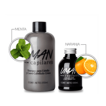 Kit Shampoo de Mujer para Cabello Graso + Loción 250ml + Cepillo Anti Caída Color Salmón - MarchanteMX